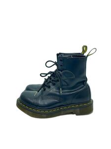 Dr.Martens◆8ホール/AW004/ブーツ/UK3/ネイビー/牛革/イエローステッチ/