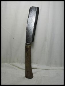 34 ナタ 鉈 なた 銘あり 薪割り 当時物 古い鉈 古道具 昭和レトロ 中古 Hatchet used junk retrospective showaretro