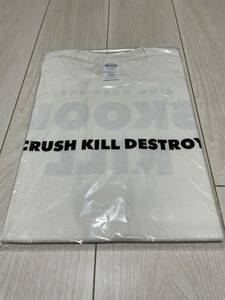 【新品未開封】 銀杏BOYZ 「CRUSH KILL DESTROY」 Tシャツ Mサイズ ホワイト 丹野真人 TANGTANG 峯田和伸 銀杏ボーイズ