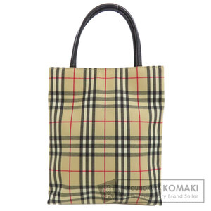 BURBERRY バーバリー ノバチェック ハンドバッグ キャンバス レディース 中古