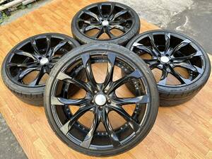 WALD JAPAN 22インチ アルミホイール＆ラジアルタイヤ 245/35R22 4本セット★アルファードヴェルファイア ハリアー RAV4等に