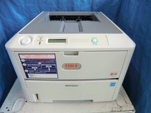 ◆中古レーザープリンタOKI B410dn　残量不明トナー/ドラム付き（印字枚数20,279）◆