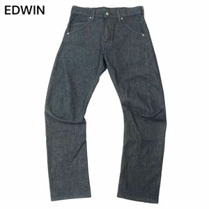 EDWIN エドウィン EF03 E-FUNCTION★ 立体裁断 ストレッチ インディゴ デニム パンツ ジーンズ Sz.S　メンズ 日本製　A4B02011_4#R