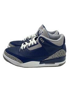 NIKE◆AIR JORDAN 3 RETRO_エアジョーダン 3 レトロ/26.5cm/NVY//