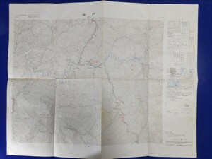 25000分の1地形図【中戸】国土地理院発行・平成元年修正測量・平成2年発行●一部書込あり●　《旧黒滝村・旧西吉野村・笠木トンネル》