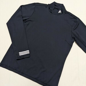 ☆AC173 adidas アディダス メンズ S M 長袖 Tシャツ カットソー 黒 スポーツ ウェア トレーニング フィットネス