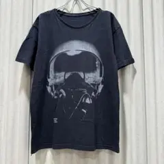 【送料無料】USA古着 ガスマスク プリントTシャツ