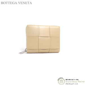 ボッテガ ヴェネタ （BOTTEGA VENETA） カセット ジップアラウンドウォレット コンパクト 財布 708614 ポリッジ メンズ（新品）