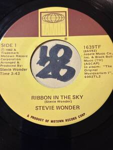 試聴 アコースティック・ジャジー・ソウル STEVIE WINDER RIBBON IN THE SKY 両面EX+ デニス・ブラウン元ネタ