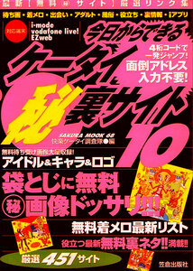 今日からできる ケータイ裏サイト10　厳選451サイト 【ムック本】