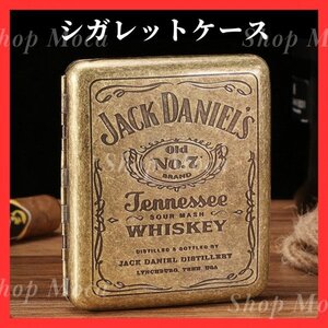 392 シガレットケース タバコケース 20本収納 たばこ 煙草 喫煙具 ヴィンテージ レトロ コンパクト ジャックダニエル 小物入れ