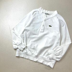 80‘s CHEMISE LACOSTE シュミーズラコステ スナップボタン 鹿子 スウェットシャツ レディース サイズ42 XL ユニセックス