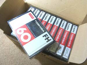■TOSHIBA■C-60FH 東芝 カセットテープ 記録媒体 10本入り一箱■未使用 デッドストック