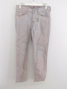 ◇ 7 For All Mankind ボタンフライ ジーンズ デニム パンツ サイズ25 ピンク系 レディース P