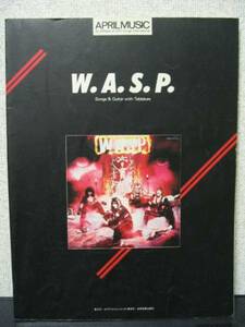 ギタースコア W.A.S.P 魔人伝 ワスプ WASP TAB譜付き ヘヴィ・メタル・シリーズ 10