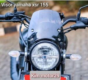 YAMAHA XSR125 XSR155 フロントバイザー ライトスモークタイプ ロングツーリングなどに 風よけ効果 8BJ-RE46J 2