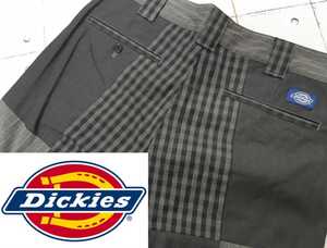 SALE！売り切り！BEAMS DICKIES パネルチェック　パンツ　ワークパンツ　ディッキーズ　ビームス　パッチワーク　コラボ　別注