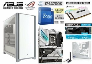 ■《最新第14世代》intel Core i7-14700K/水冷/Z690/DDR4 16GB/M.2SSD 1TB/750W/Win11 Pro/Office2021