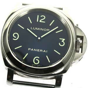 訳あり パネライ PANERAI PAM00112 ルミノールベース 手巻き メンズ _792461