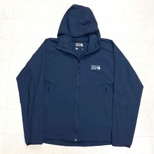 【送料360円】MOUNTAIN HARD WEAR マウンテンハードウェア ストレッチパーカー ソフトシェル 男性用 メンズ Lサイズ ネイビー N-314