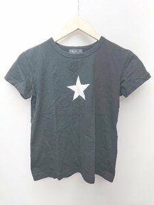 ◇ agnes b. アニエスベー キッズ 子供服 ロゴ 半袖 Tシャツ カットソー サイズXL ブラック レディース P