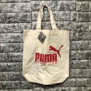 PUMA プーマ トートバッグ ベージュ アイボリー バッグ ピンクプリント カバン 鞄 スポーツブランド