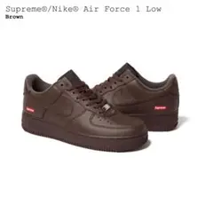 supreme nike airforce1 brown 26.5