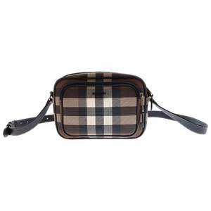 BURBERRY バーバリー パディークロスボディ チェック総柄 レザーショルダーバッグ ブラウン/ブラック 80491451