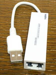 Logitec LAN-TXU2C ロジテック 有線LANアダプタ USB 2.0