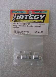 INTEGY T3716SILVER Alloy 3.5mm Ball End (2pr) for MSR Shocks