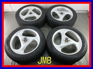 ■中古タイヤホイール■　JMB SKYSCRAPER 18インチ 7.5J +38 4H 5H 114.3 YOKOHAMA G075 225/55R18 98Q 4WD 激安 送料無料 K387