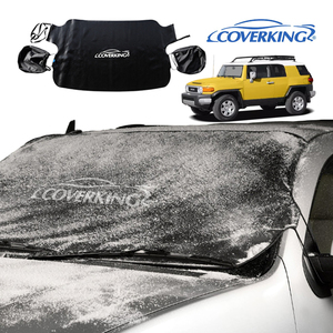 COVERKING 正規品 専用設計 フロントガラスカバー ミラーカバー付 雪 霜 凍結 花粉 黄砂 トヨタ FJクルーザー 10系 カバーキング