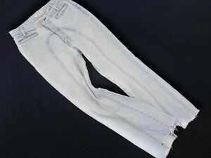 SLY スライ カットオフ デニムパンツ size25/水色 ■■ ☆ ecc9 レディース