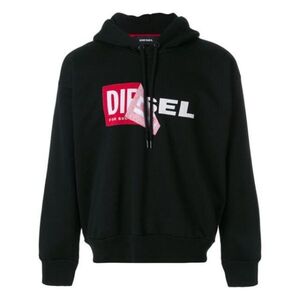 DIESEL パーカー M ロゴ　S-ALBY プルオーバー　スウェットブラック　ディーゼル