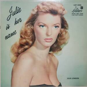 米LIBERTYオリジLPターコイズ深溝MONO！Julie London / Julie Is Her Name 1956年 LRP3006ジュリー・ロンドンBarney Kessel Cry Me A River