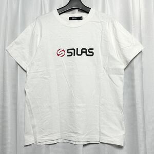 □/SILAS/サイラス/メンズ/Ｍ/ホワイト/白/Ｔシャツ/ロゴ/シンプル/半袖/S/S/ショートスリーブ/定番/ストリート/