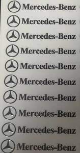 ネコポス送料無料 10セット メルセデスベンツ メタル ステッカー エンブレム デカール W169W463W164W166W176W203W245R231R170W204W222