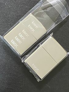 zippo ラーク シルバー 前面加工 2点セット 限定品 希少モデル 2009年製 LARK