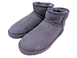 美品 UGG Australia アグ オーストラリア クラシック ミニ ムートン ブーツ size23/グレー ◆■ ☆ ejd0 レディース