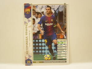 WCCF 2017-2018 EXTRA 白 トーマス・フェルマーレン　Thomas Vermaelen 1985 Belgium　FC Barcelona Spain 17-18 Extra Card