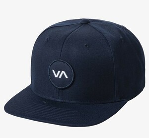 RVCA VA Patch Snapback Hat Cap New Navy キャップ