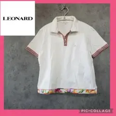 LEONARD レオナール 半袖 ポロシャツ レディース