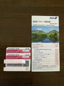 ANA株主優待券2枚／有効期間2024.6.1〜2025.5.31＋ANAグループ優待券