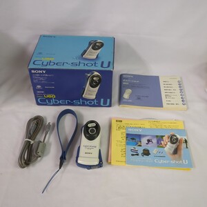 #1407 美品 SONY 防水カメラ Cyber-shot U DSC-U60 水中撮影 メモリスティック 箱付 