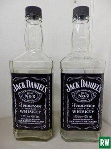 【2本セット】空瓶 ジャックダニエル JACKDANIEL