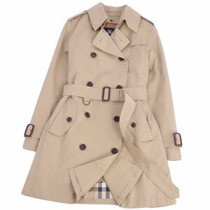 美品 バーバリー ロンドン BURBERRY LONDON ライナー付き トレンチコート 綿100％ アウター レディース 38 ベージュ cf04oe-rm05e27275