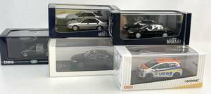 【保管品】K2883 MARK43 EBBRO エブロ 他 モデルカー 5点セット 1/43 Honda ホンダ インテグラ BEAT ACURA Fit ミニカー