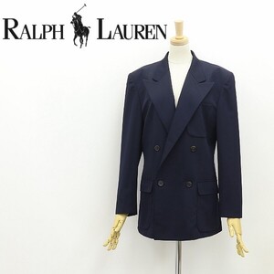 国内正規品◆RALPH LAUREN ラルフローレン ダブル 紺ブレザー ジャケット ネイビー 9