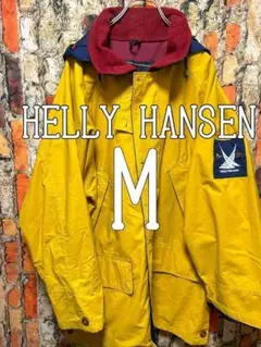 90s HELLY HANSEN マウンテンパーカー シェル US古着M派手