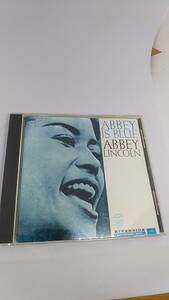 CD ABBEY LINCOLN ABBEY IS BLUE アビー　リンカーン　アビー　イズ　ブルー　中古品